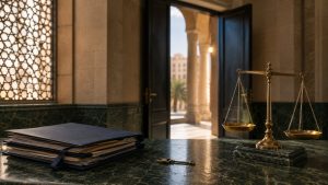 طلب الإفراج المؤقت أثناء التحقيق: متى يقبل وكيف تبنيه على أسباب قوية؟ 1 ملف قضية ومفتاح يرمزان إلى الإفراج المؤقت